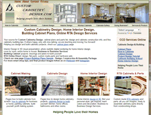 Tablet Screenshot of custom-cabinetry-design.com